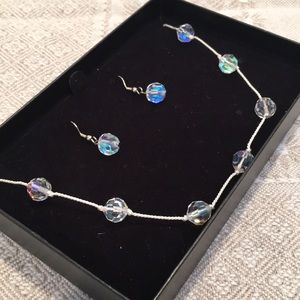 AB Crystal Necklace & Earring Set